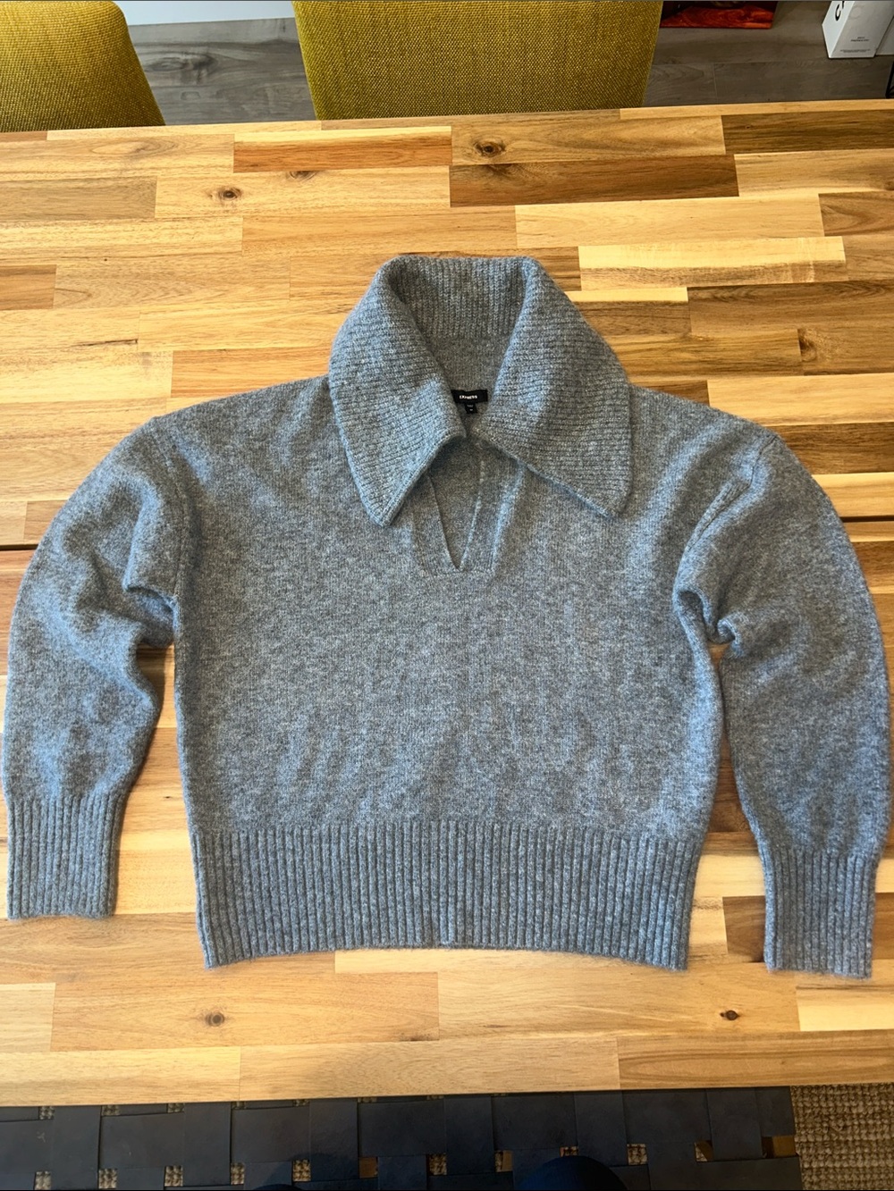 Gray Women's Collared Sweater